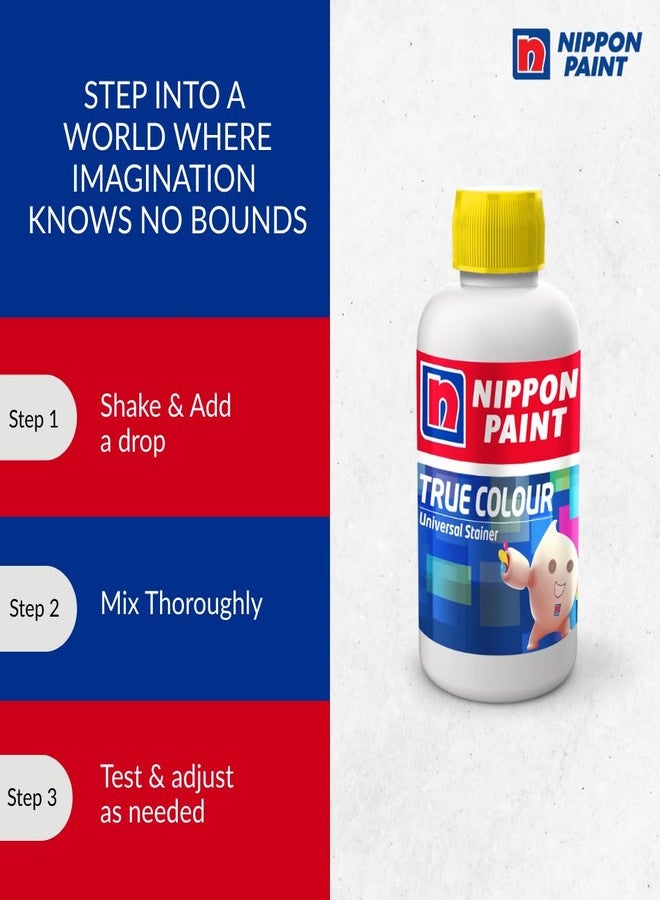 Nippon Paint صبغة نيبون بينت ترو كلر العالمية (أصفر سريع، ٢٠٠ مل) - صبغة عالية التركيز قابلة للذوبان في الماء، غير سامة، لا تتلاشى - مناسبة للمستحلبات البلاستيكية، والمينا، والدهانات، والدهانات الزيتية - للاستخدام المنزلي - Image 3
